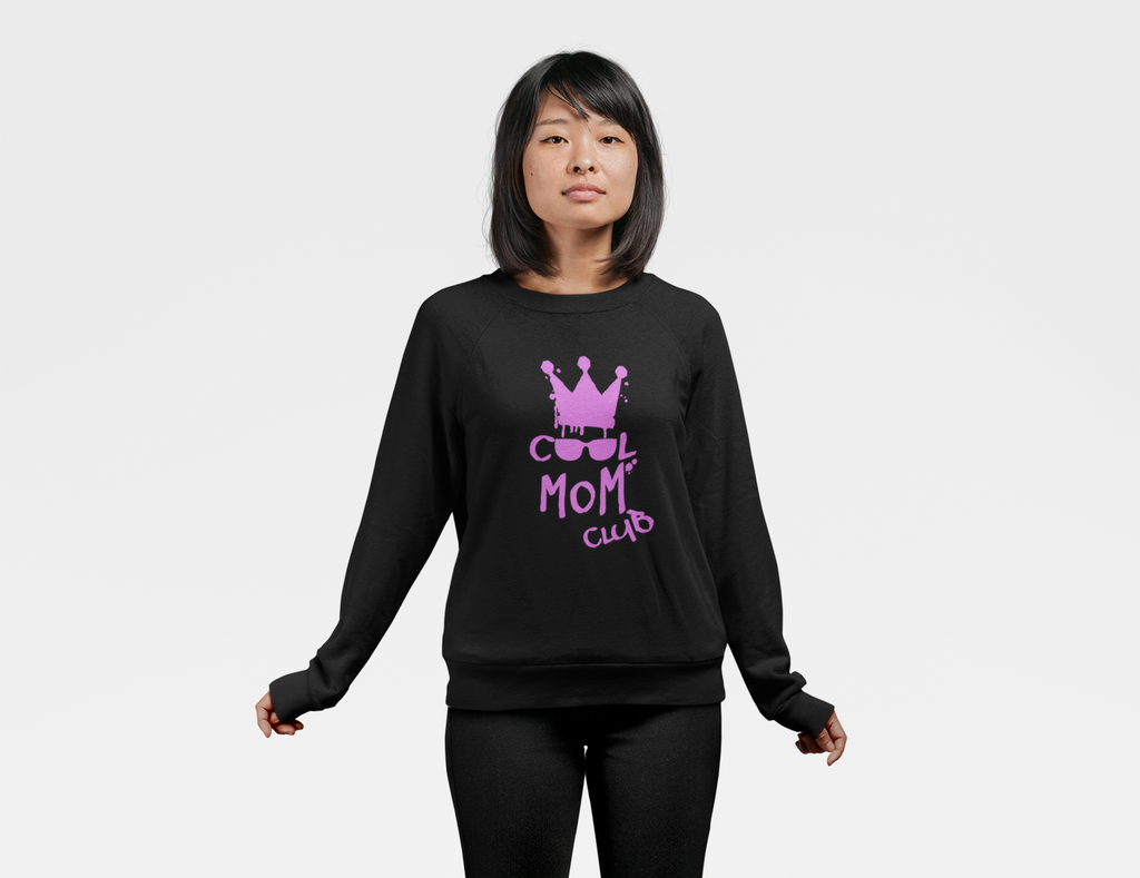 Cool Mom Club Sweatshirt — Mothers Crown & Shades Graphic Crewneck