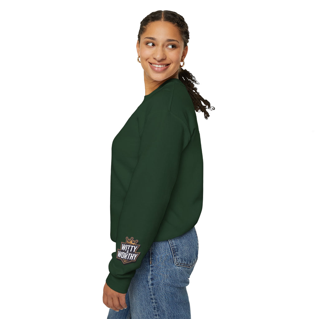 Blessed Crewneck Sweatshirt — Gold Script Cozy Pullover