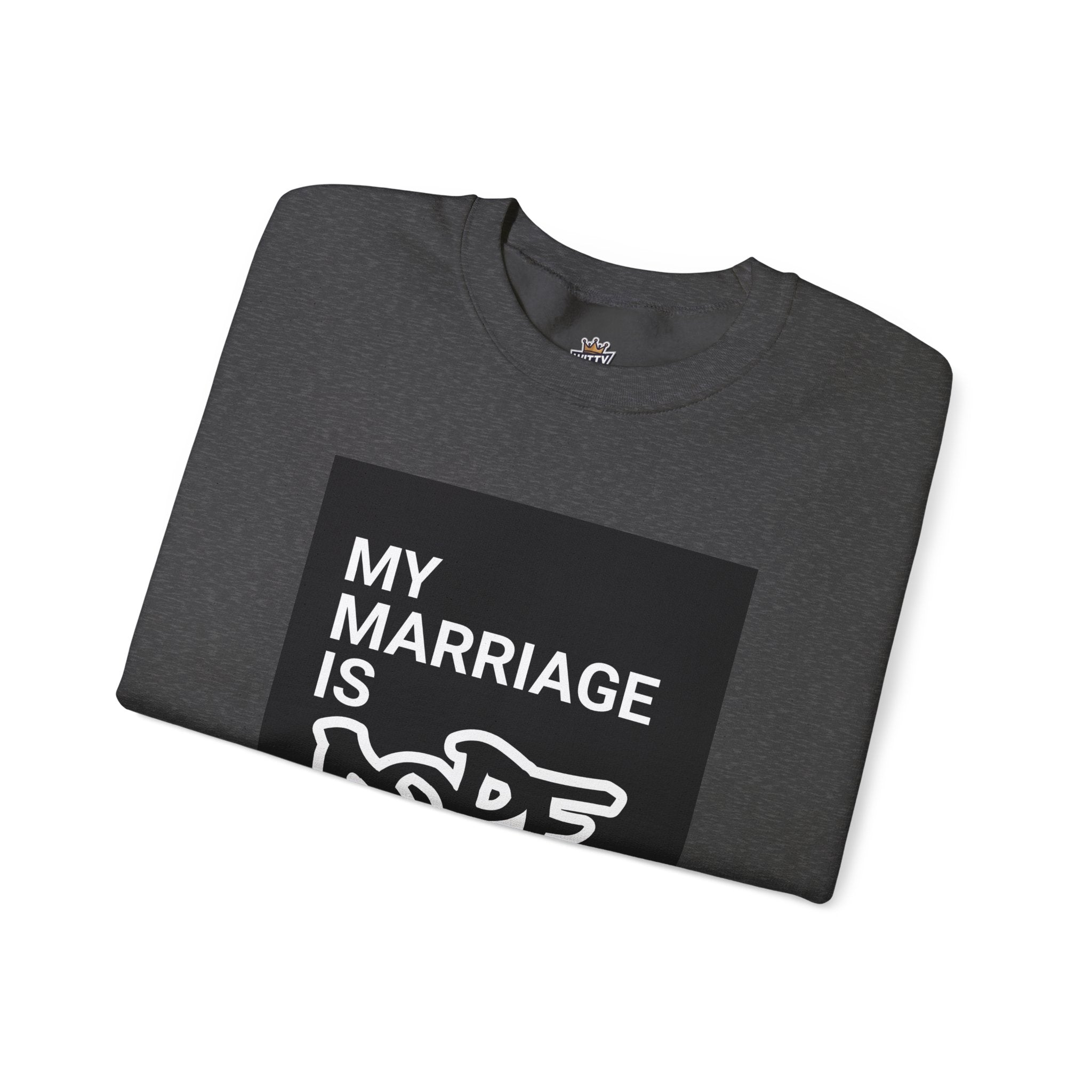 "My Marriage Is Dope" Crewneck Sweatshirt — Funny Couples Graphic Sweatshirt