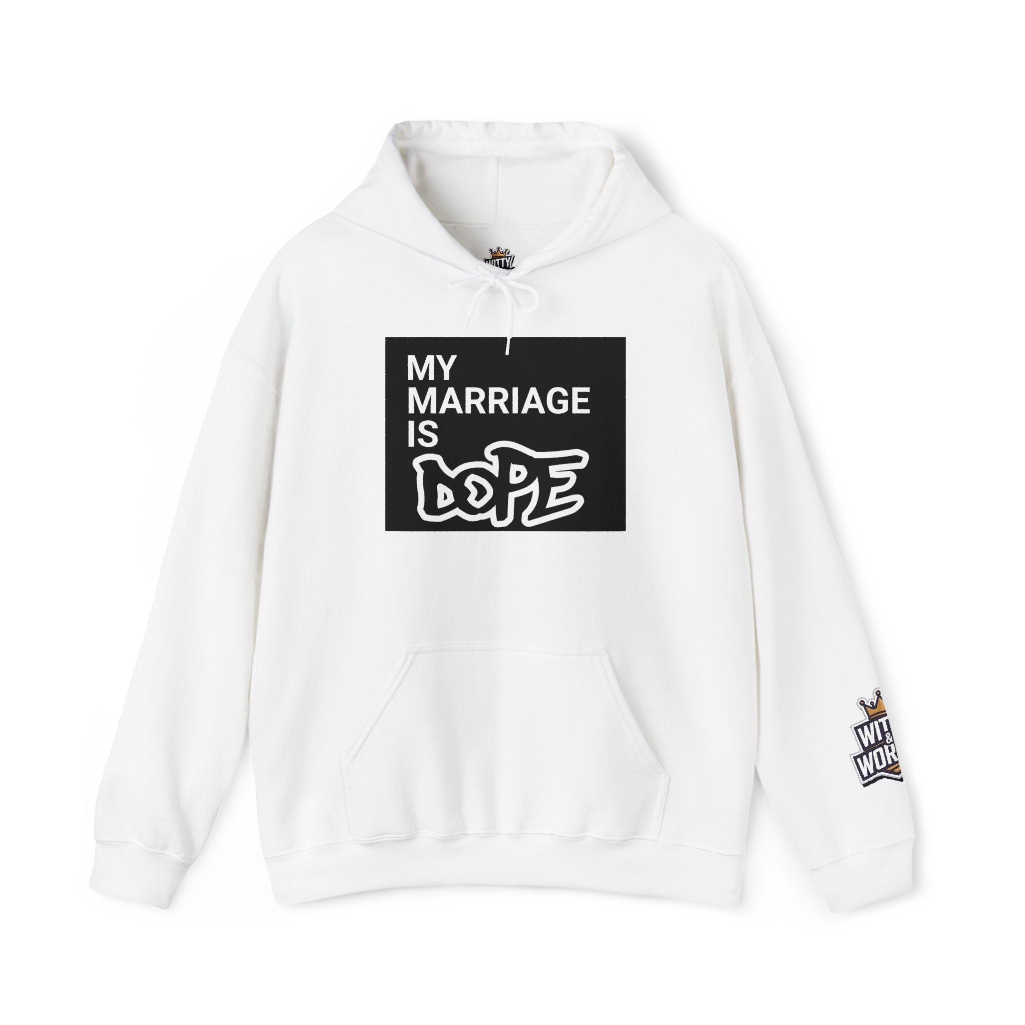 My Marriage Is Dope Hoodie — Funny Couples Graphic Pullover