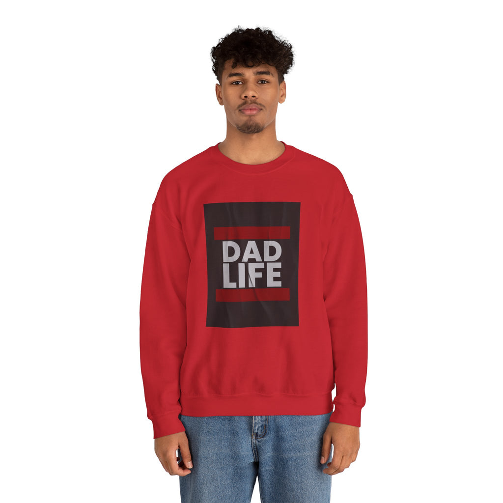 Dad Life Crewneck Sweatshirt – Bold Graphic Dad Life Pullover, Father’s Day Gift