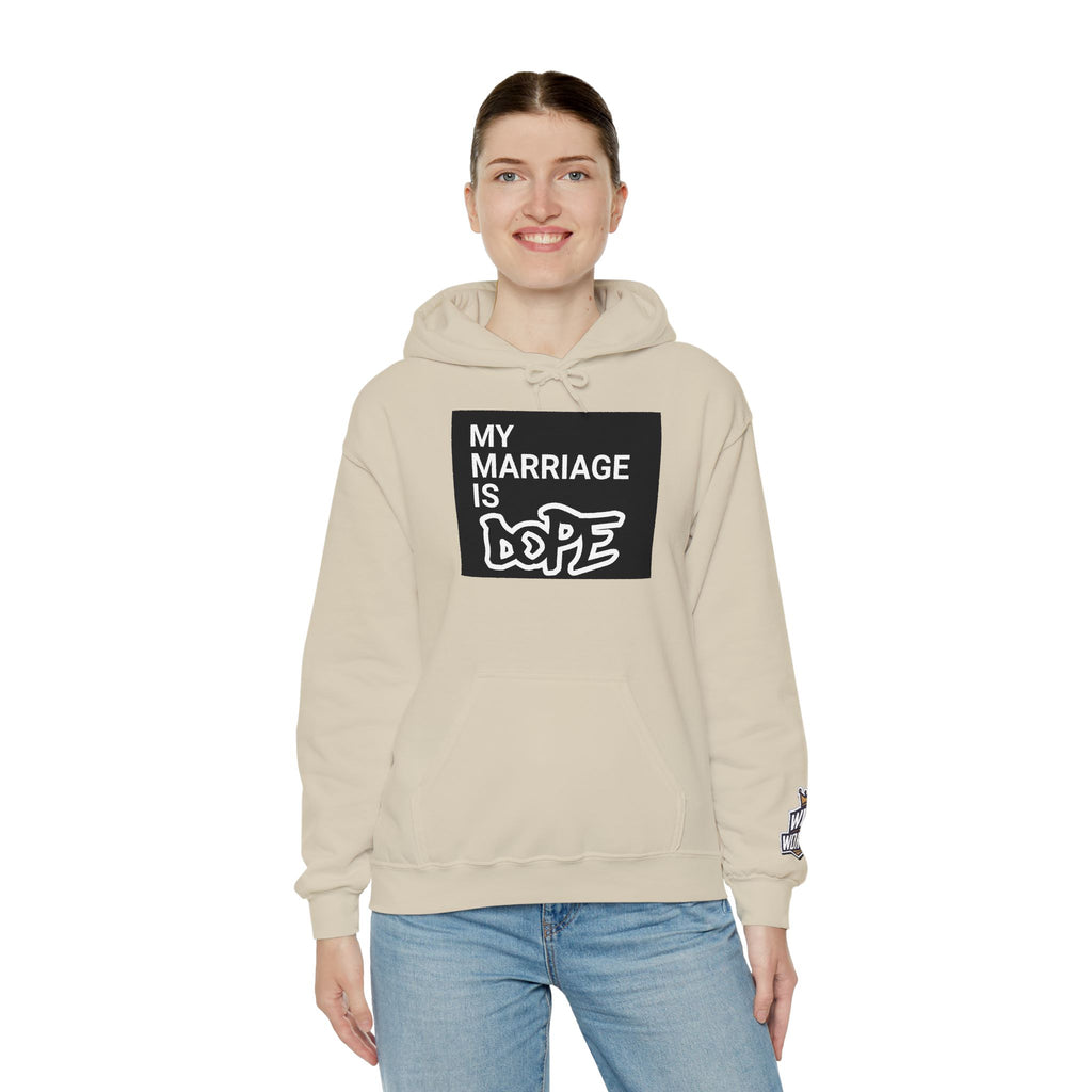 My Marriage Is Dope Hoodie — Funny Couples Graphic Pullover