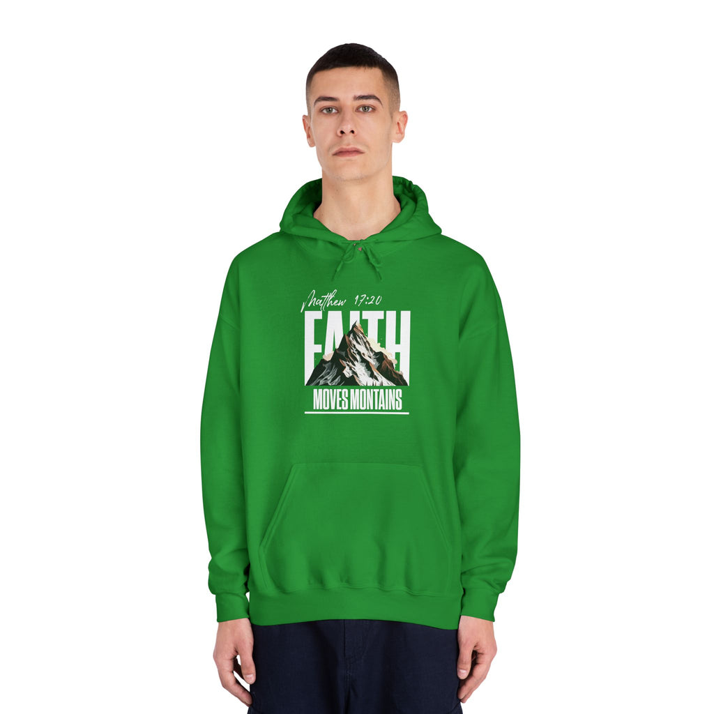 Faith Moves Mountains Hoodie — Inspirational Christian Pullover