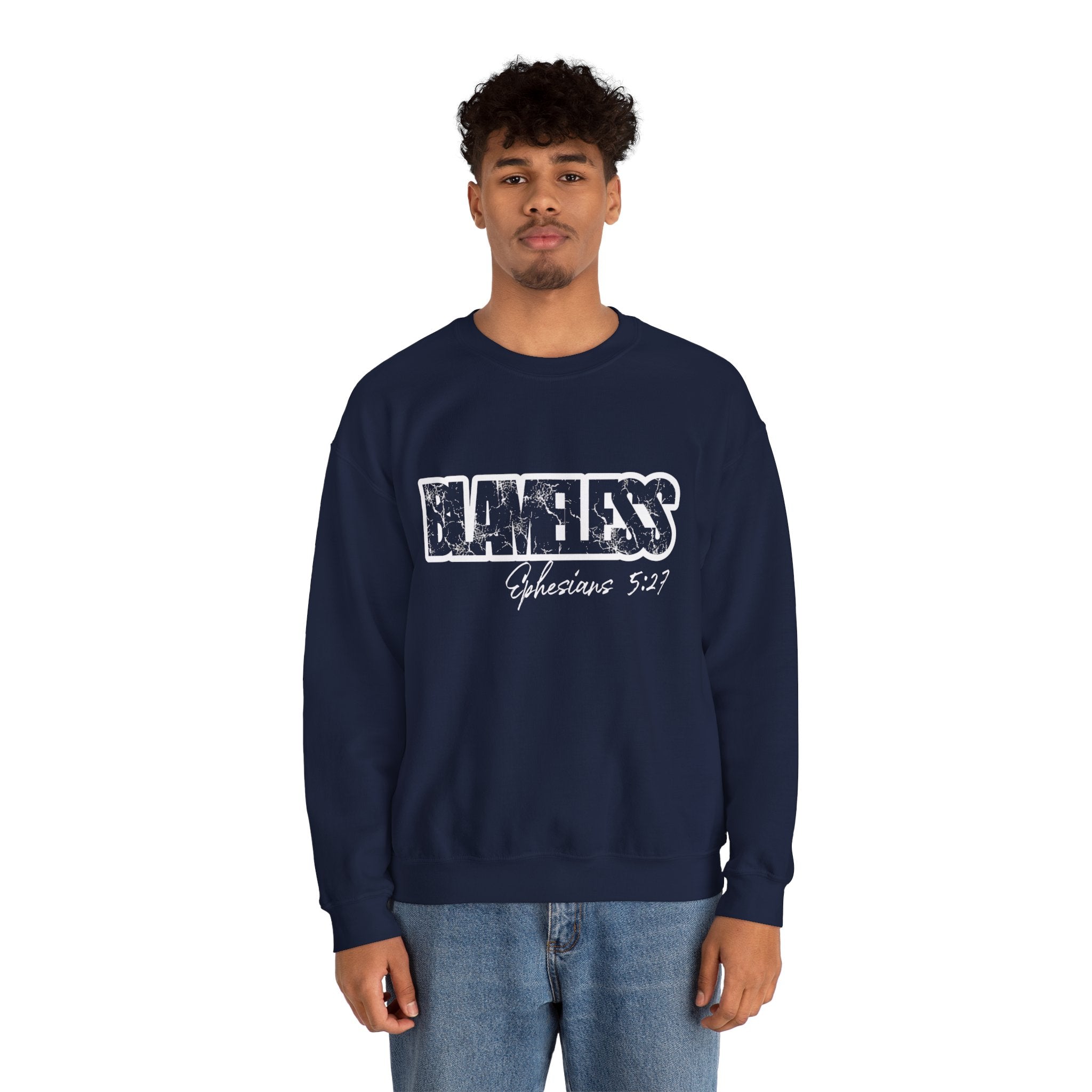 Blameless Crewneck Sweatshirt — Bold Graffiti Logo Pullover