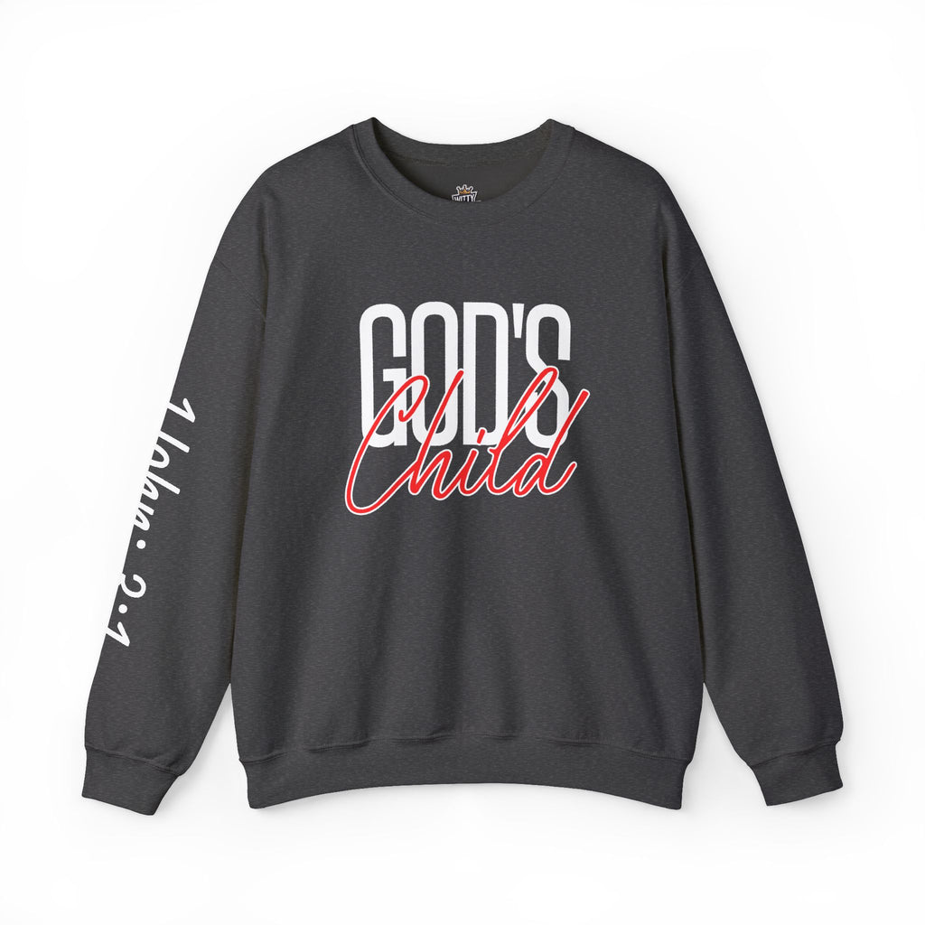 God's Wild Child Crewneck Sweatshirt — Christian Faith Graphic Pullover