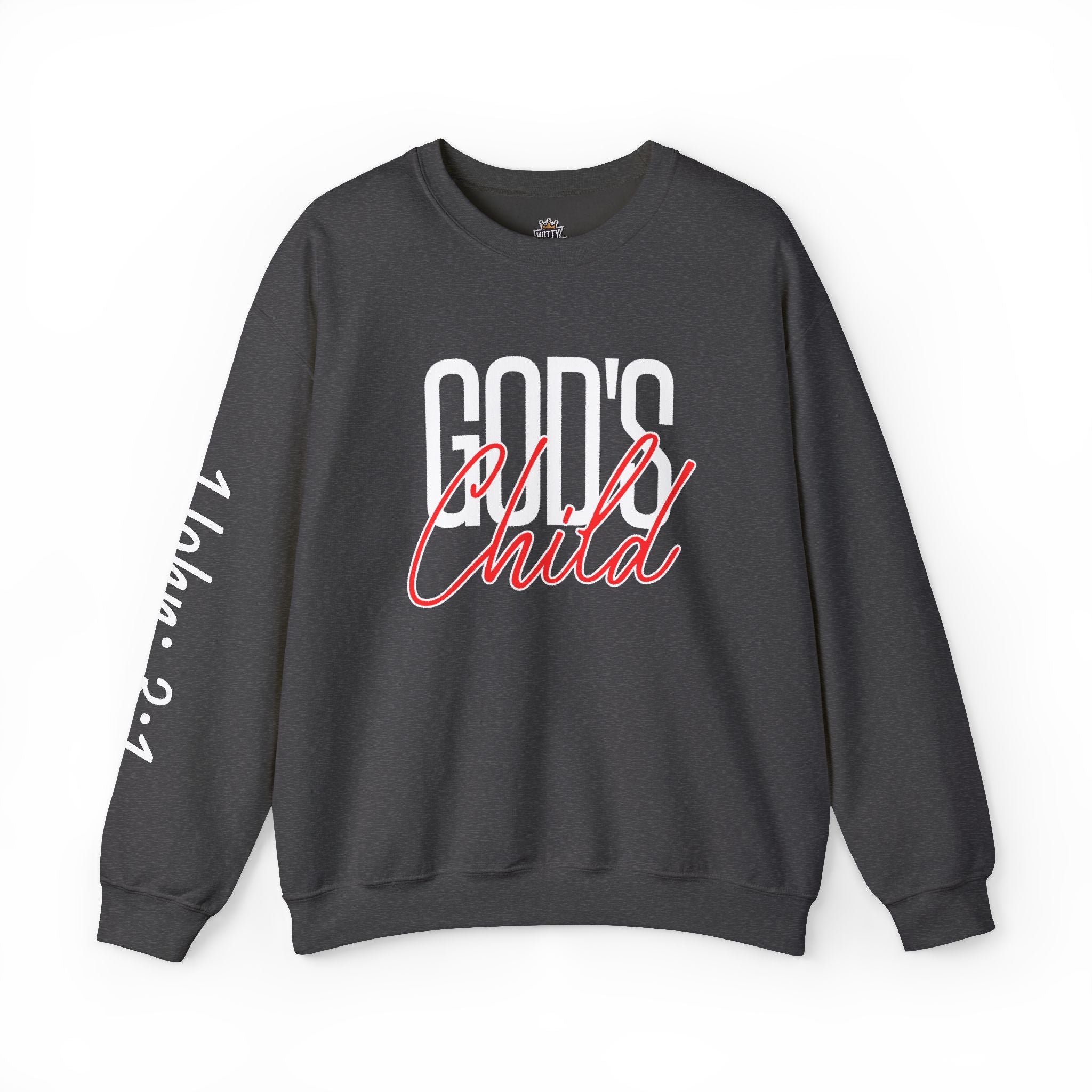 God's Wild Child Crewneck Sweatshirt — Christian Faith Graphic Pullover