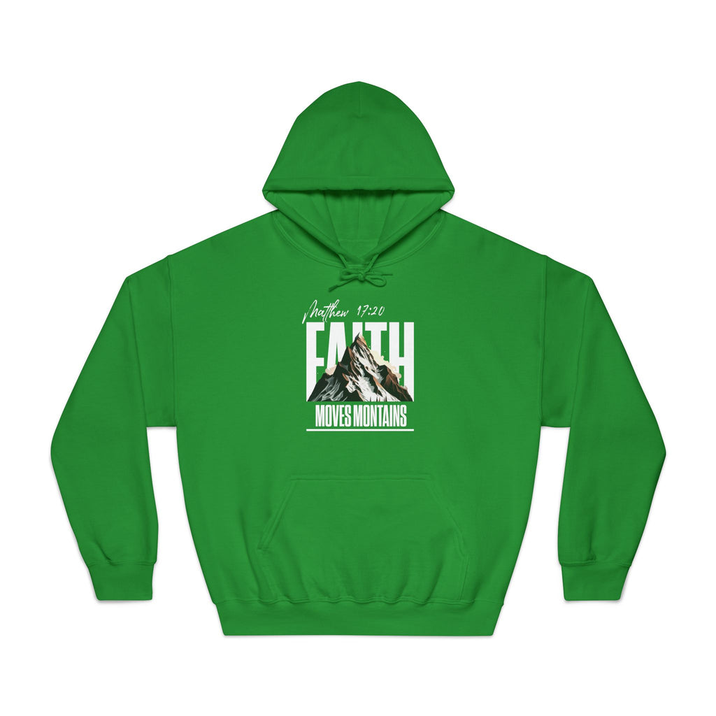 Faith Moves Mountains Hoodie — Inspirational Christian Pullover