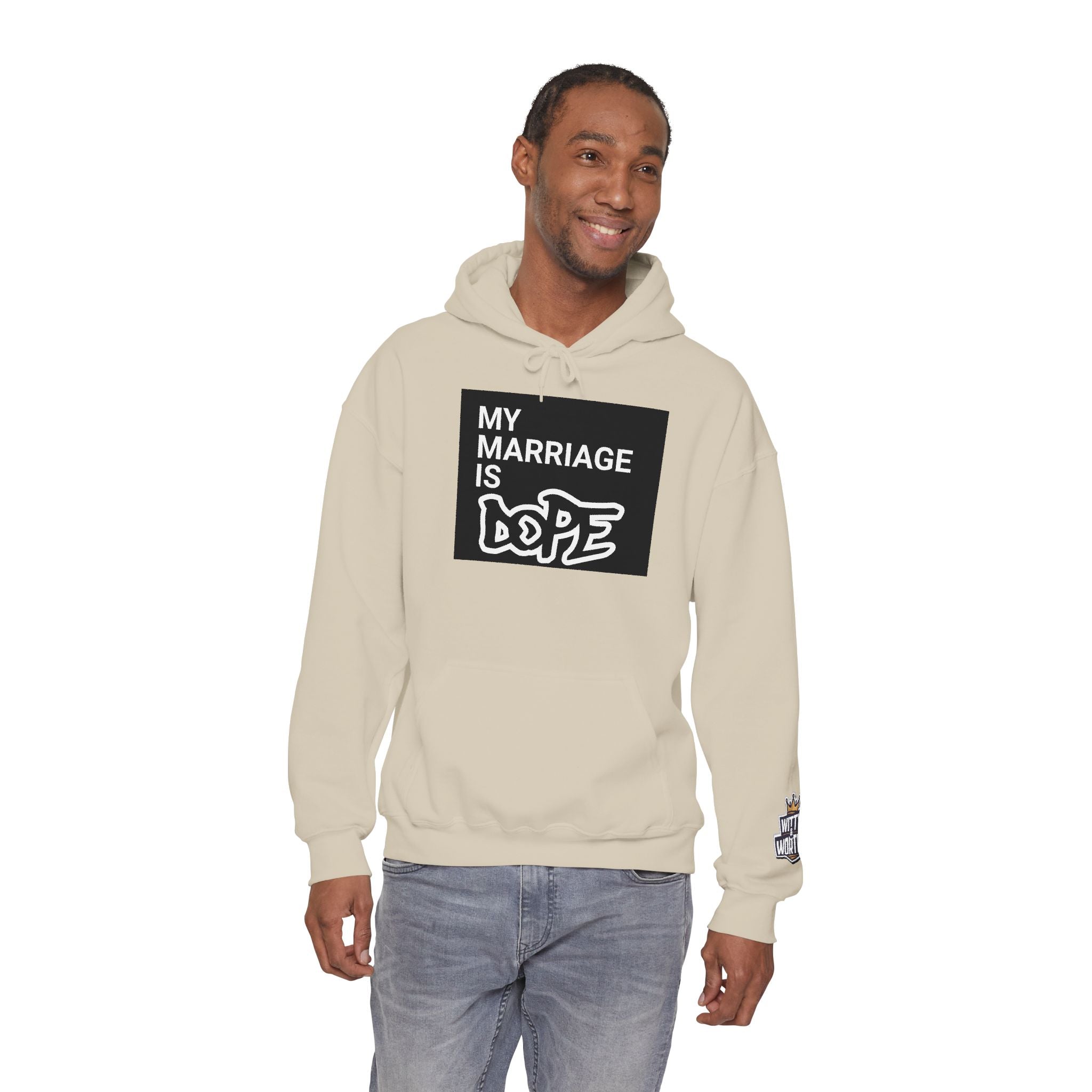 My Marriage Is Dope Hoodie — Funny Couples Graphic Pullover