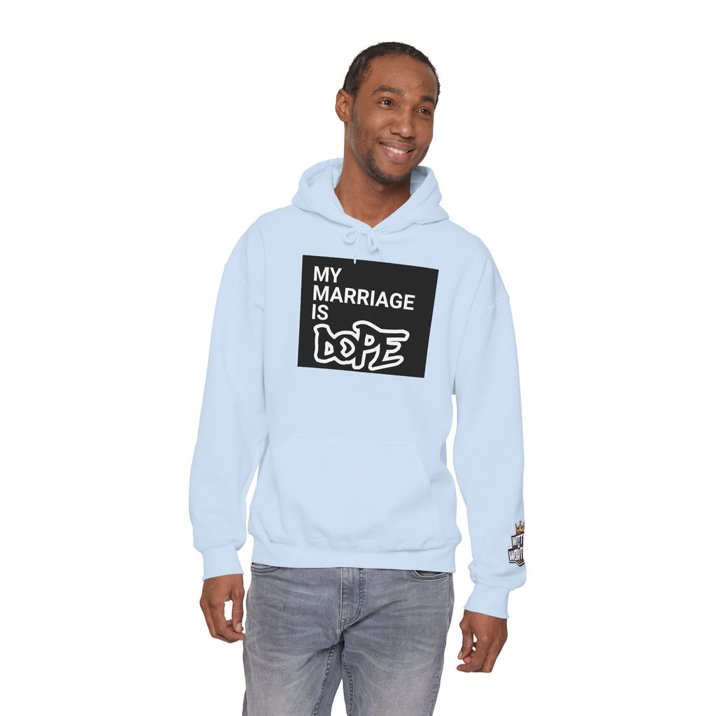 My Marriage Is Dope Hoodie — Funny Couples Graphic Pullover