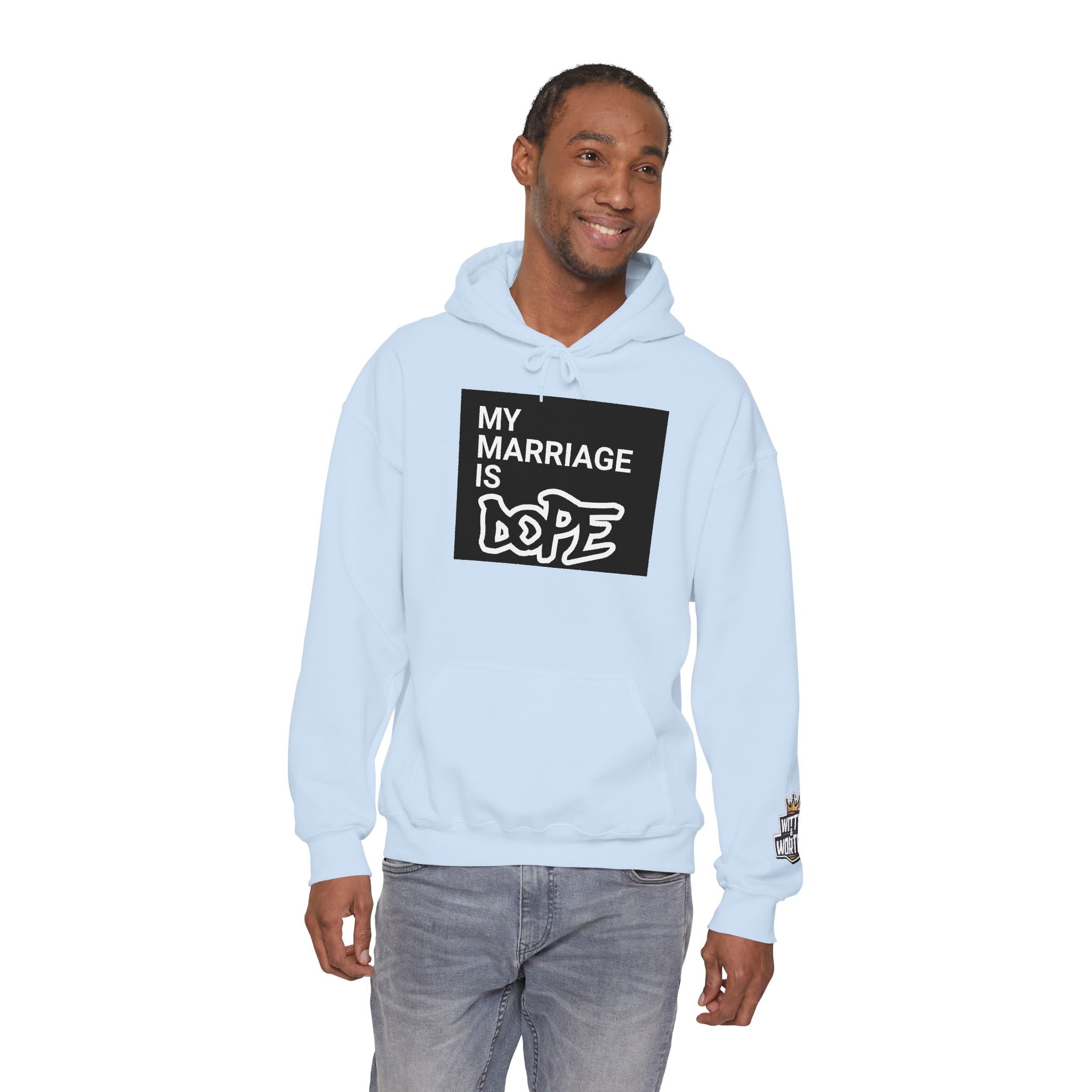 My Marriage Is Dope Hoodie — Funny Couples Graphic Pullover
