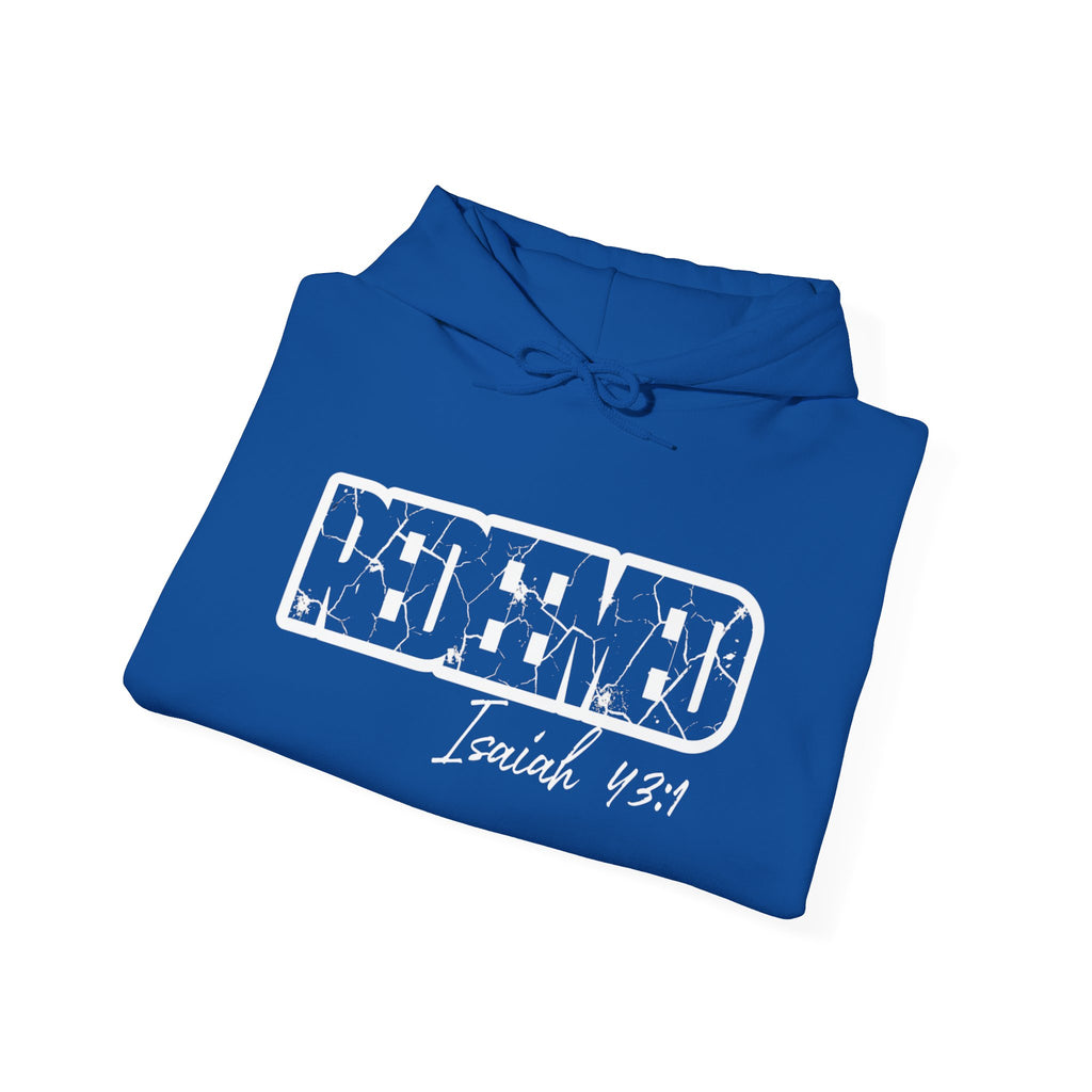 Redeemed Hoodie - Isaiah 43:1 Christian Faith Pullover
