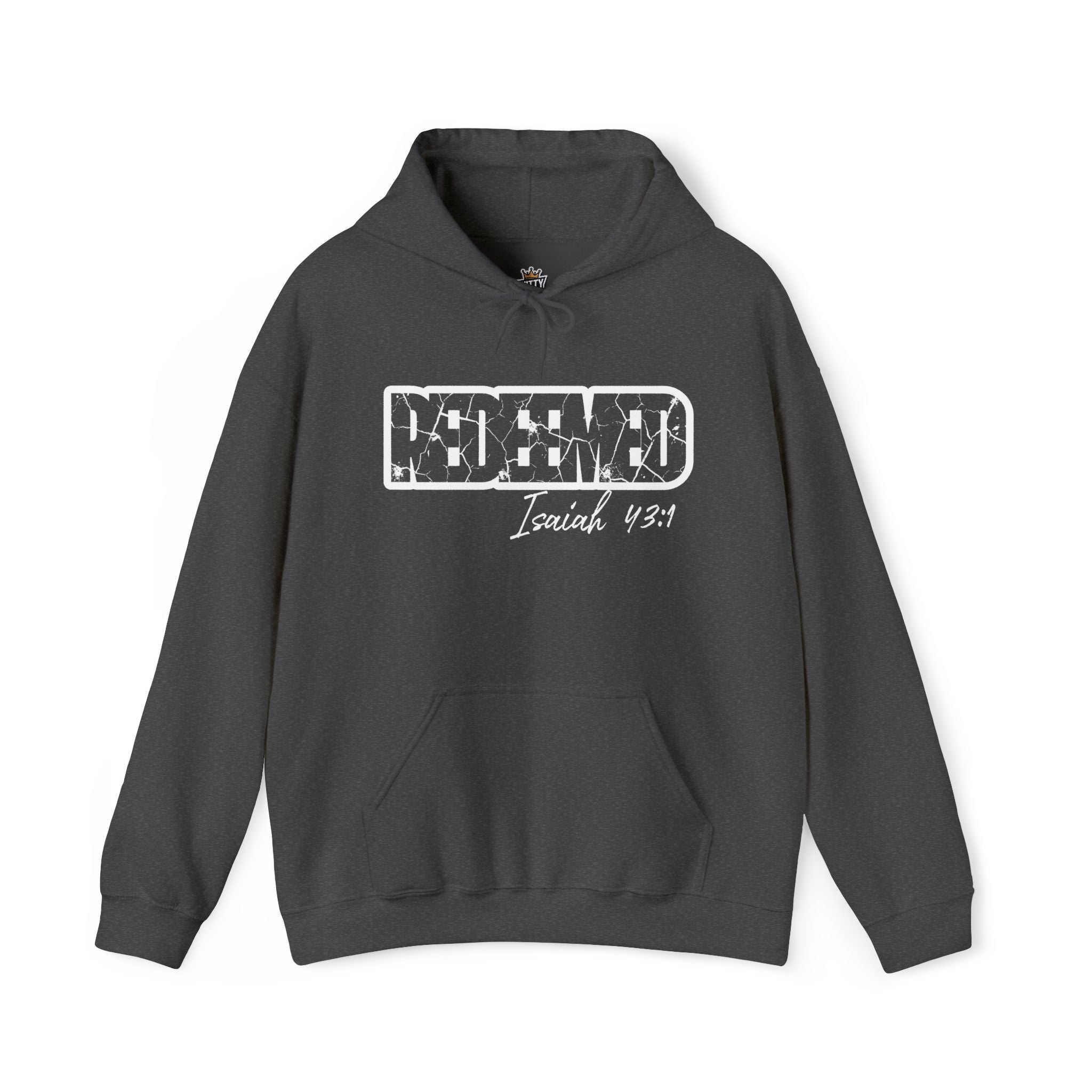 Redeemed Hoodie - Isaiah 43:1 Christian Faith Pullover