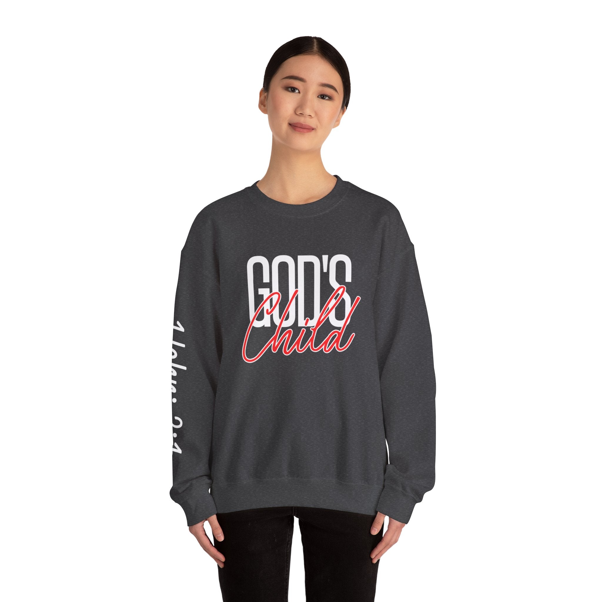 God's Wild Child Crewneck Sweatshirt — Christian Faith Graphic Pullover