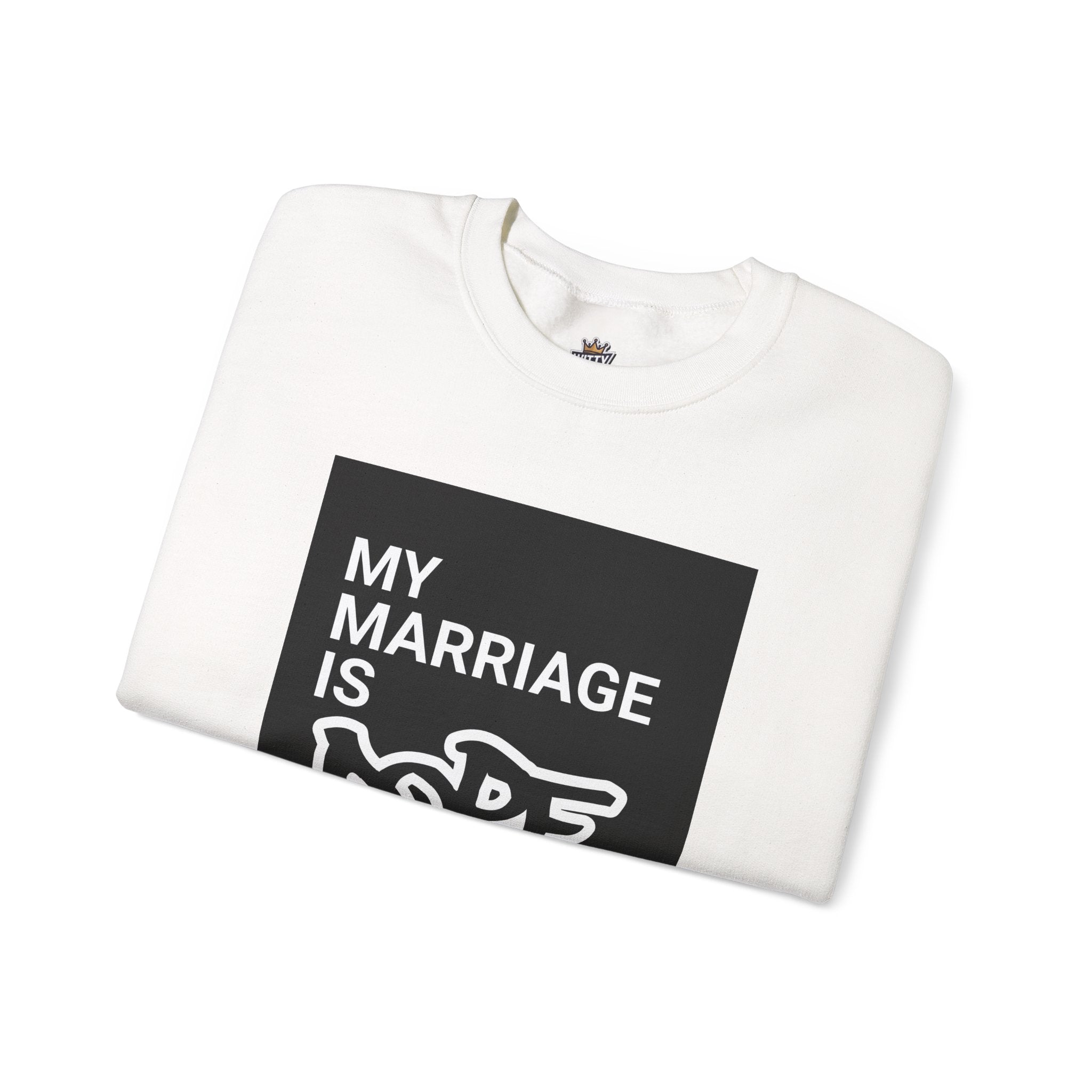 "My Marriage Is Dope" Crewneck Sweatshirt — Funny Couples Graphic Sweatshirt