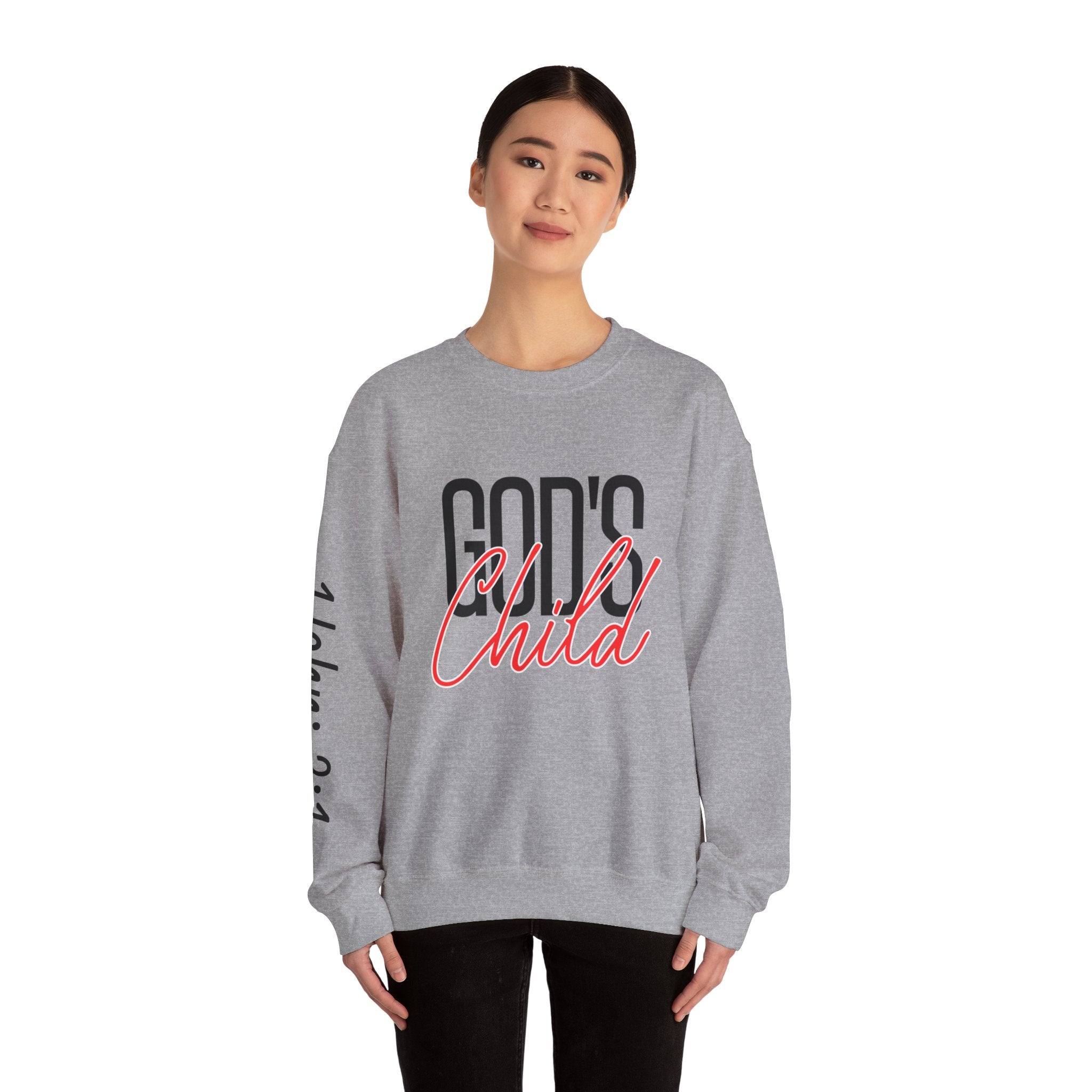 God's Wild Child Crewneck Sweatshirt — Christian Faith Graphic Pullover