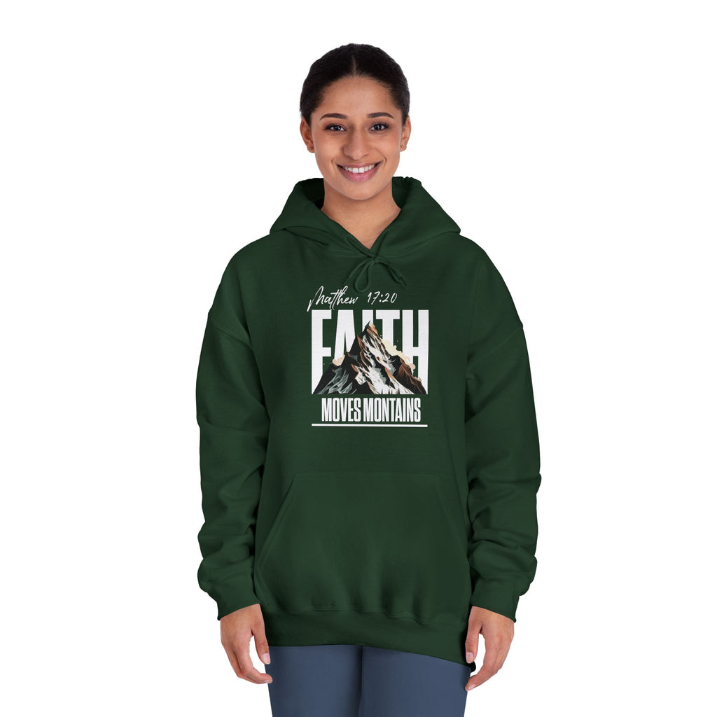 Faith Moves Mountains Hoodie — Inspirational Christian Pullover
