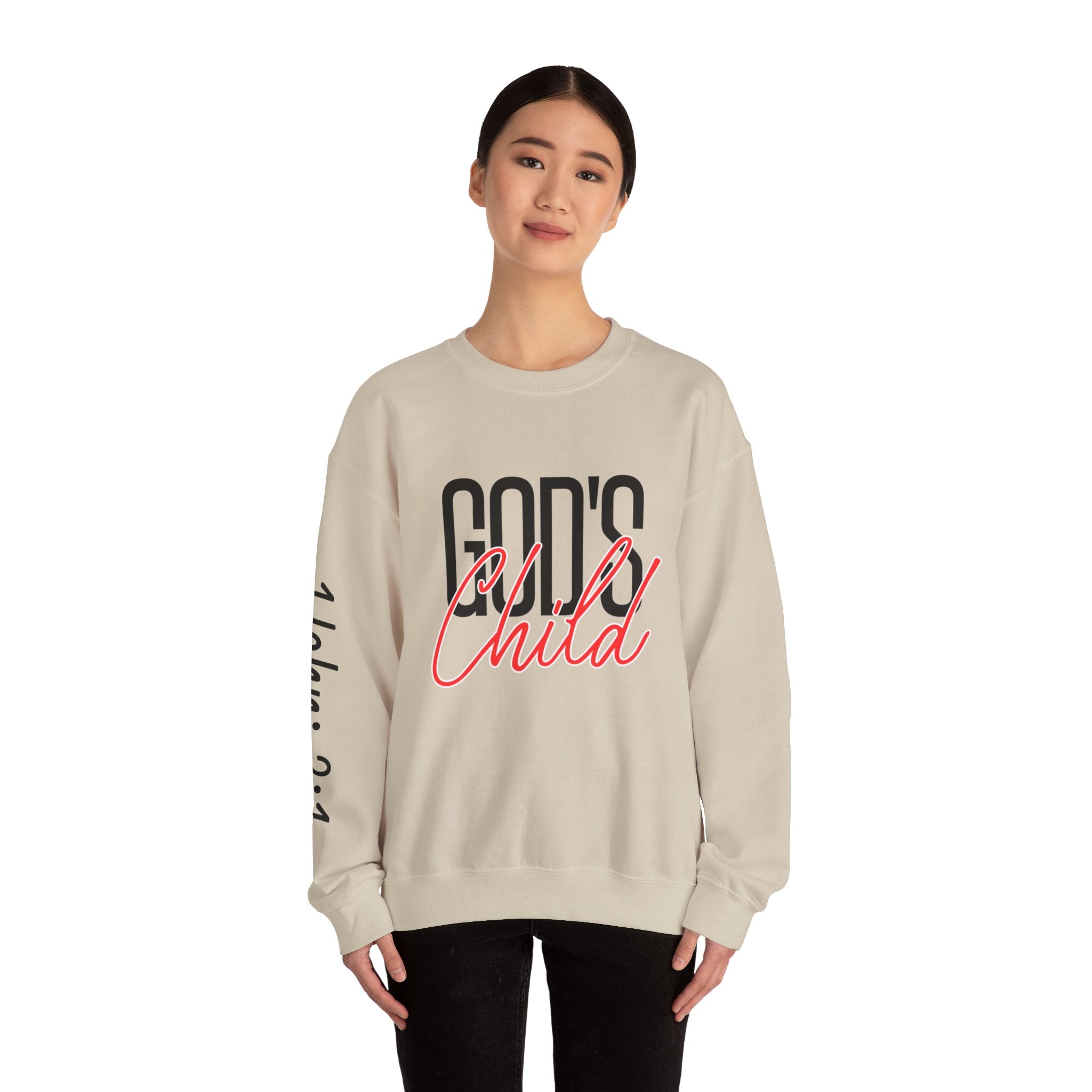 God's Wild Child Crewneck Sweatshirt — Christian Faith Graphic Pullover