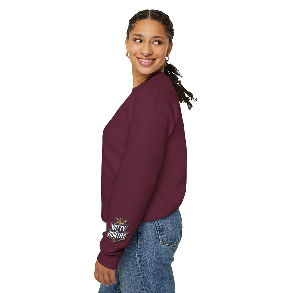Blessed Crewneck Sweatshirt — Gold Script Cozy Pullover
