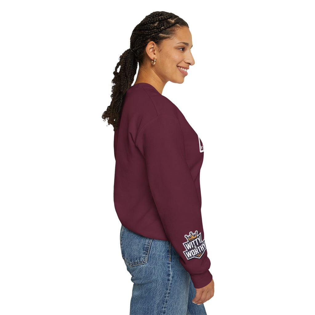 Crewneck Sweatshirt — 'Redeemed' Isaiah 43:1 Christian Faith Graphic
