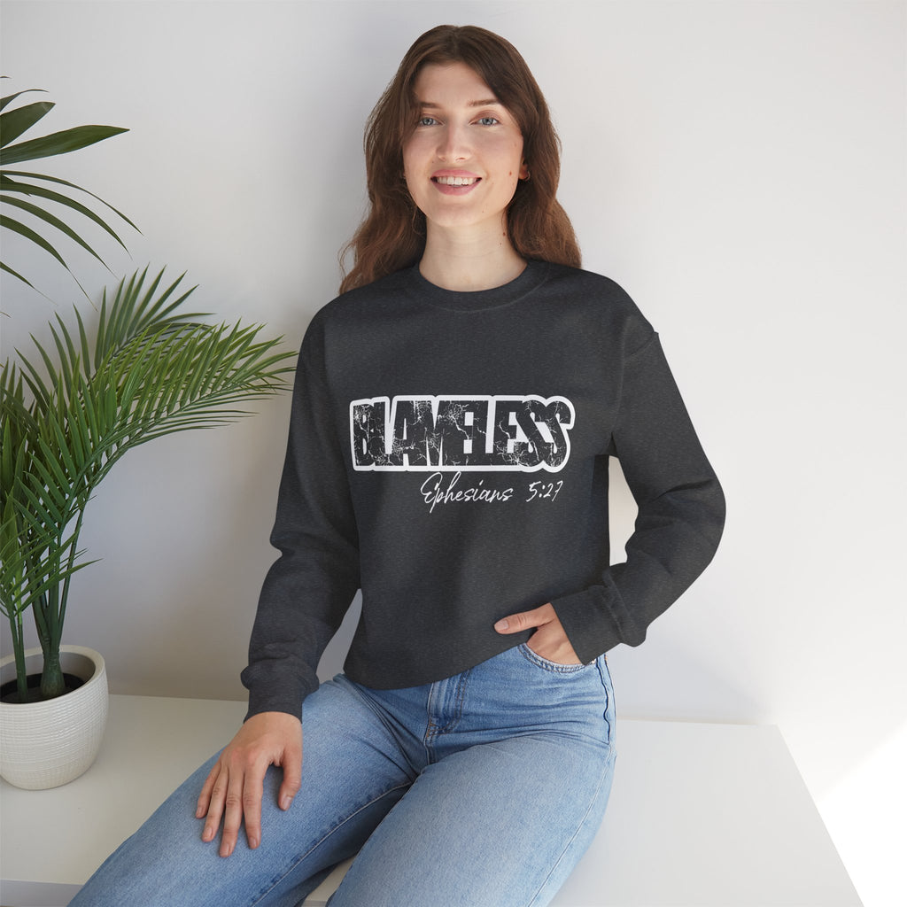 Blameless Crewneck Sweatshirt — Bold Graffiti Logo Pullover
