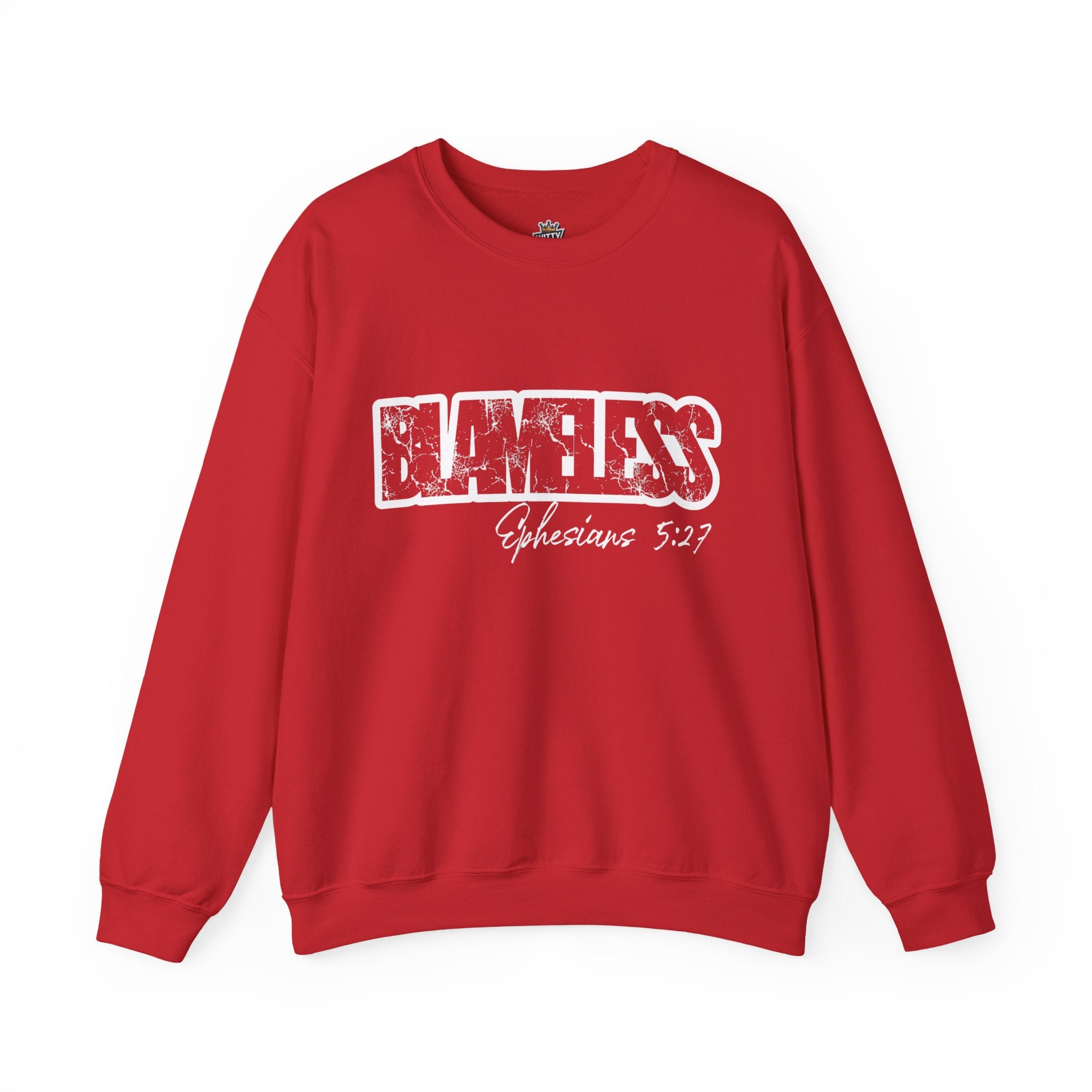 Blameless Crewneck Sweatshirt — Bold Graffiti Logo Pullover