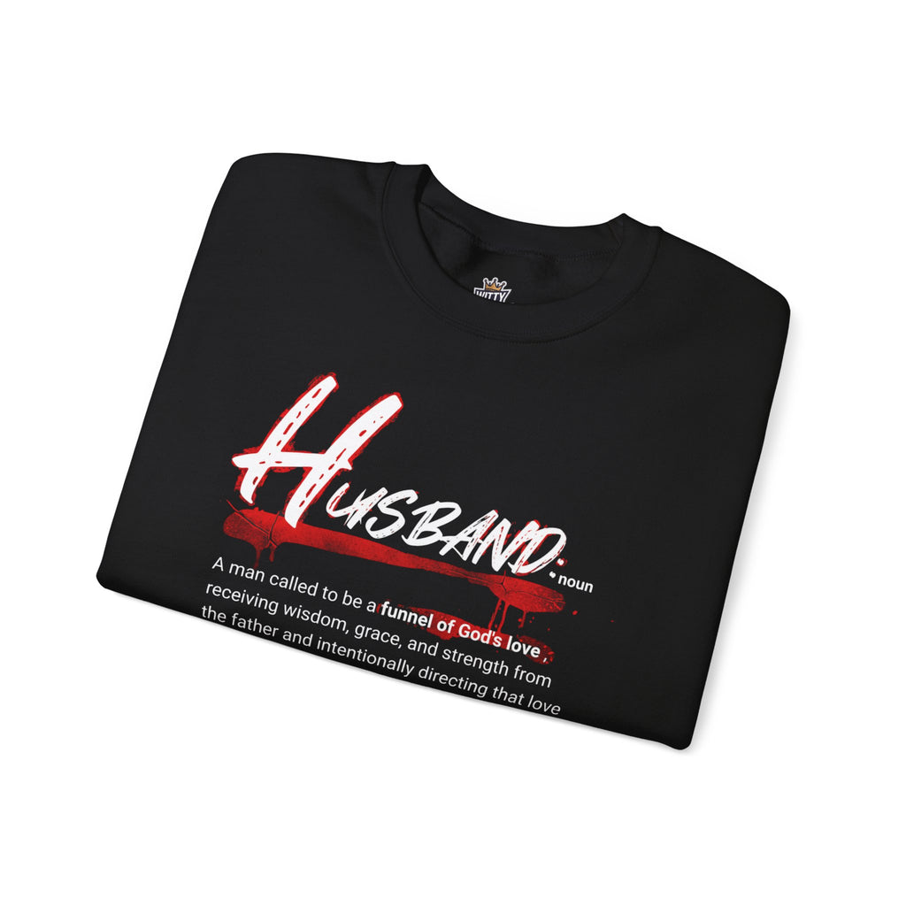 Husband Definition Crewneck Sweatshirt — Christian Marriage Gift