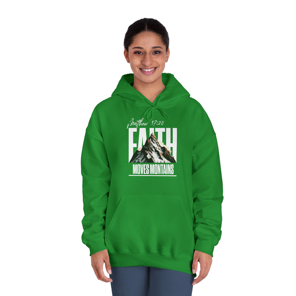 Faith Moves Mountains Hoodie — Inspirational Christian Pullover
