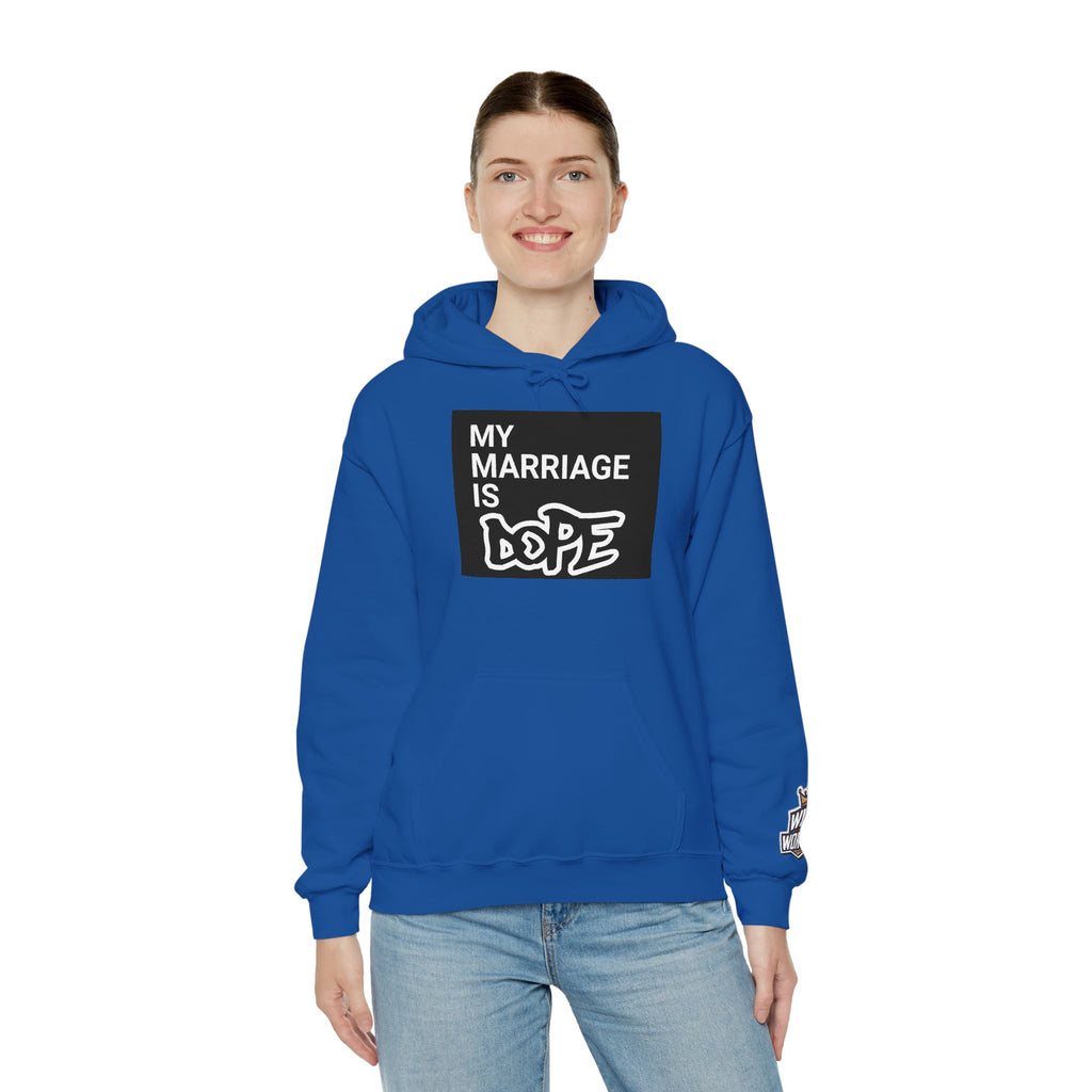 My Marriage Is Dope Hoodie — Funny Couples Graphic Pullover