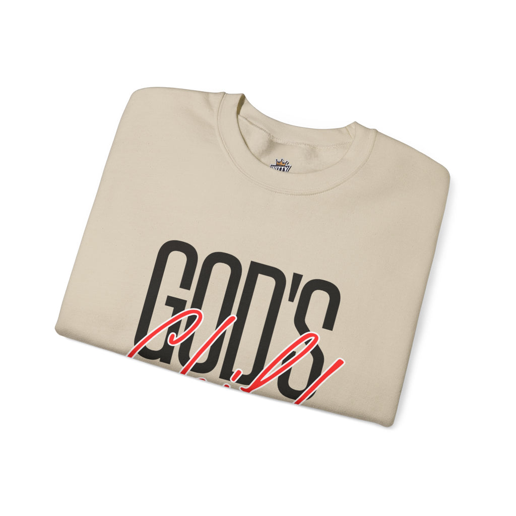 God's Wild Child Crewneck Sweatshirt — Christian Faith Graphic Pullover