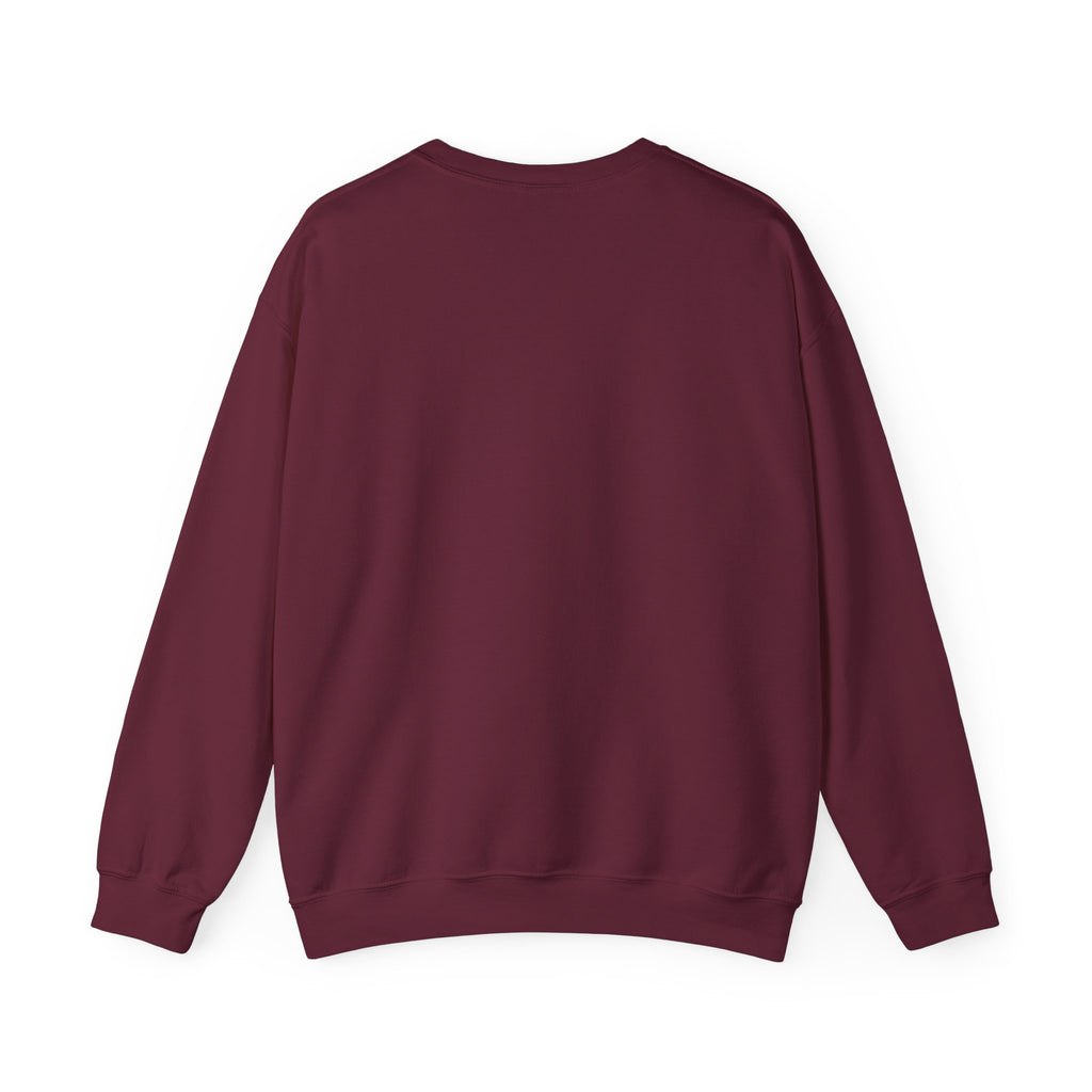 Crewneck Sweatshirt — "Saved" Faith-Based Affirmation Sweatshirt (Righteous • Redeemed • Loved)