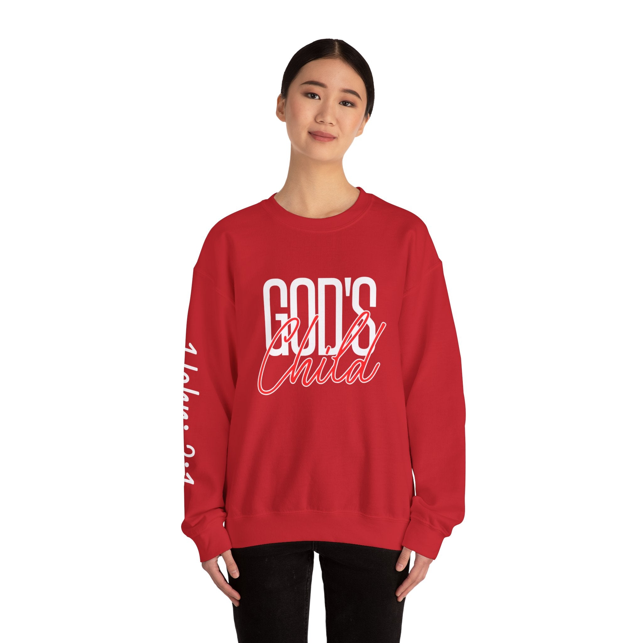 God's Wild Child Crewneck Sweatshirt — Christian Faith Graphic Pullover