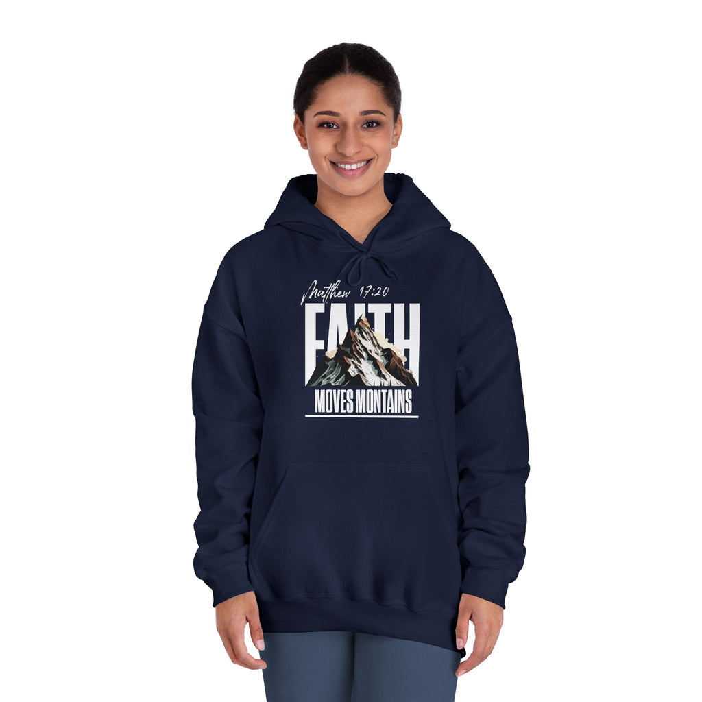 Faith Moves Mountains Hoodie — Inspirational Christian Pullover