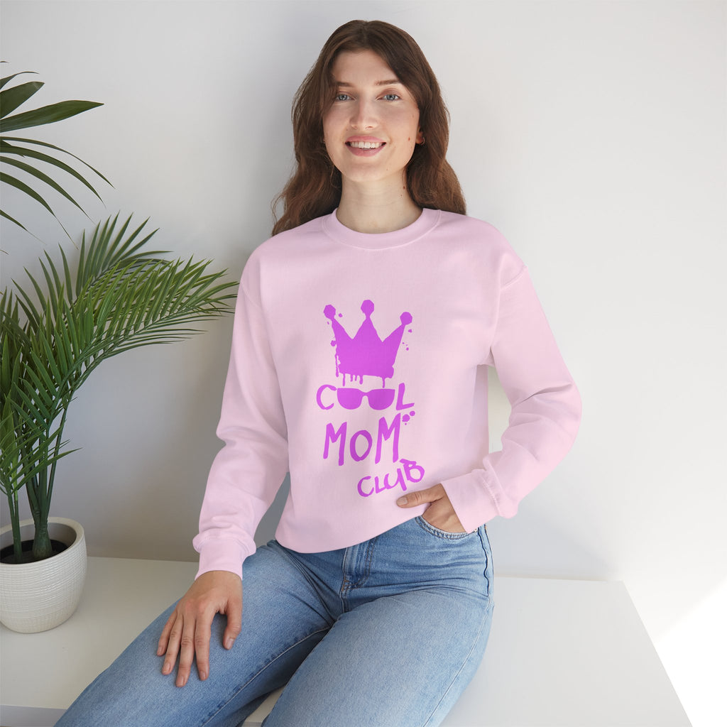 Cool Mom Club Sweatshirt — Mothers Crown & Shades Graphic Crewneck