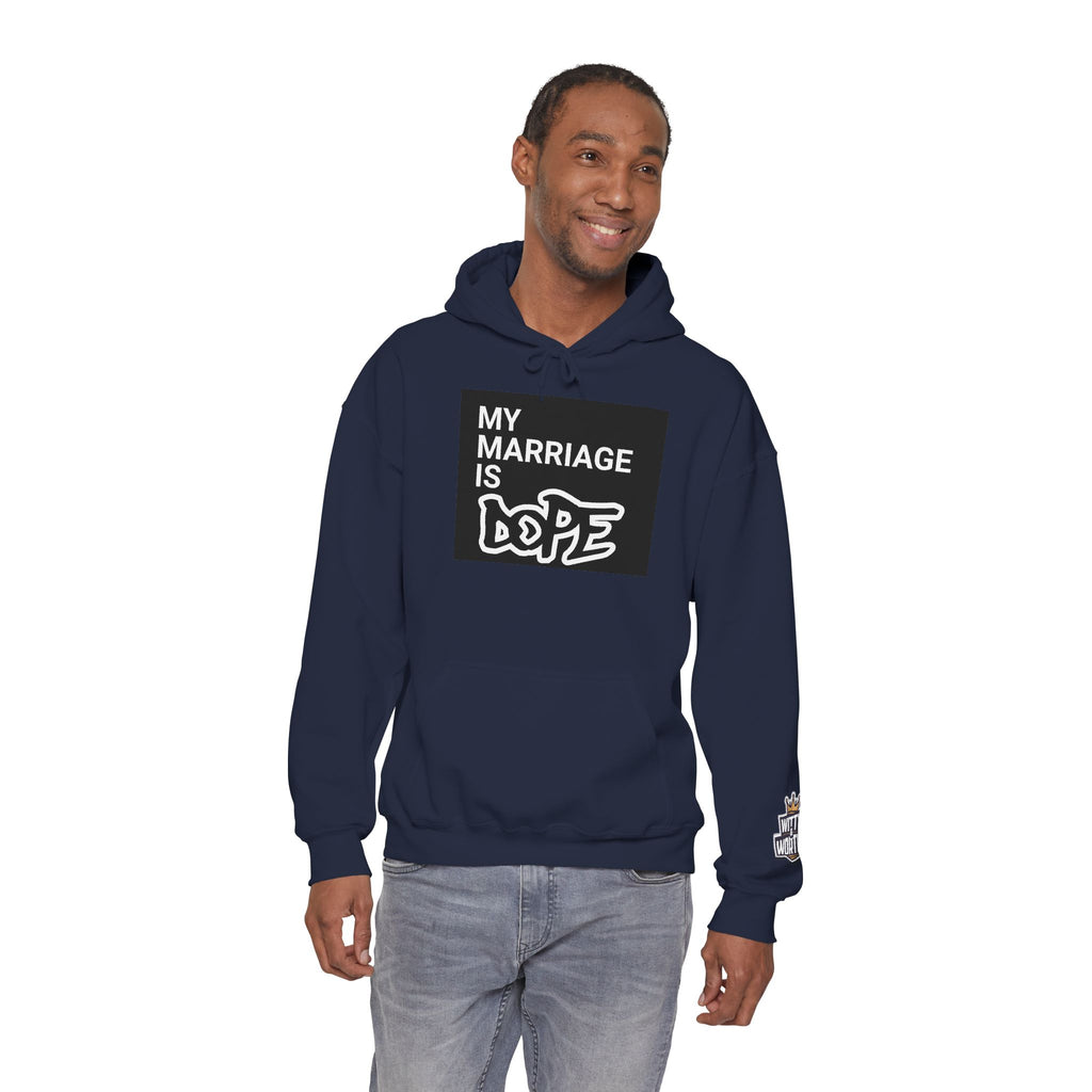 My Marriage Is Dope Hoodie — Funny Couples Graphic Pullover