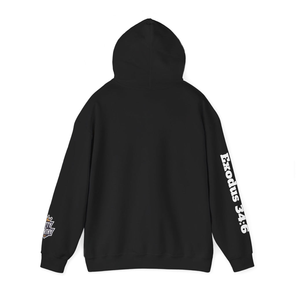 Hoodie — "God Is Good" Marble Script Pullover