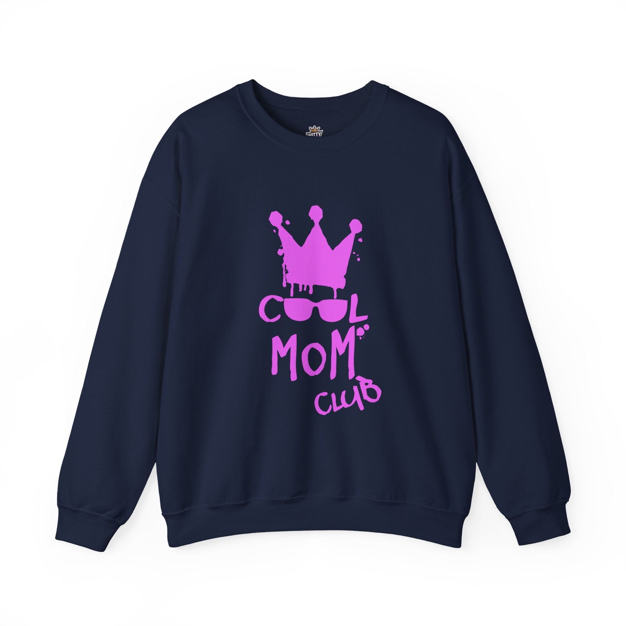 Cool Mom Club Sweatshirt — Mothers Crown & Shades Graphic Crewneck