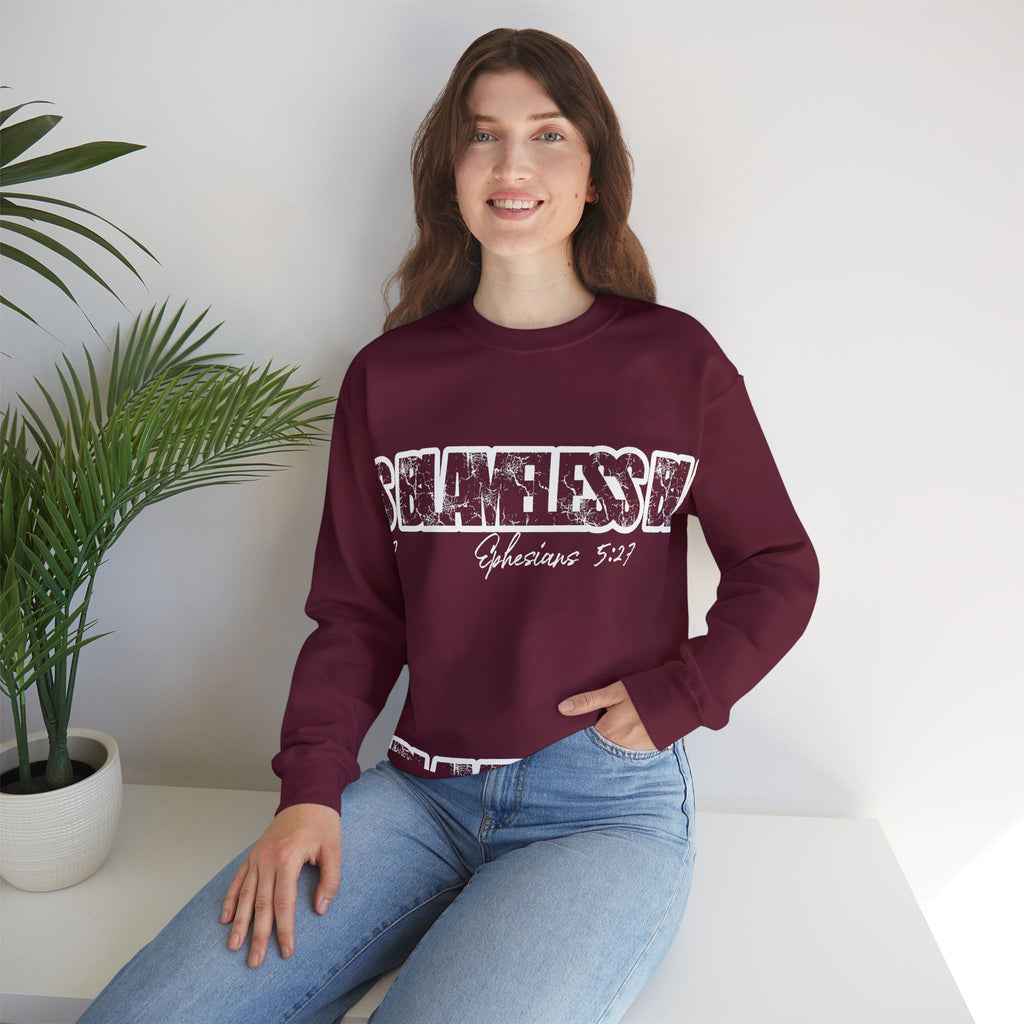 Blameless Crewneck Sweatshirt — Bold Graffiti Logo Pullover