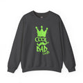 Cool Dad Club Sweatshirt — Neon Green Crown Graphic Crewneck