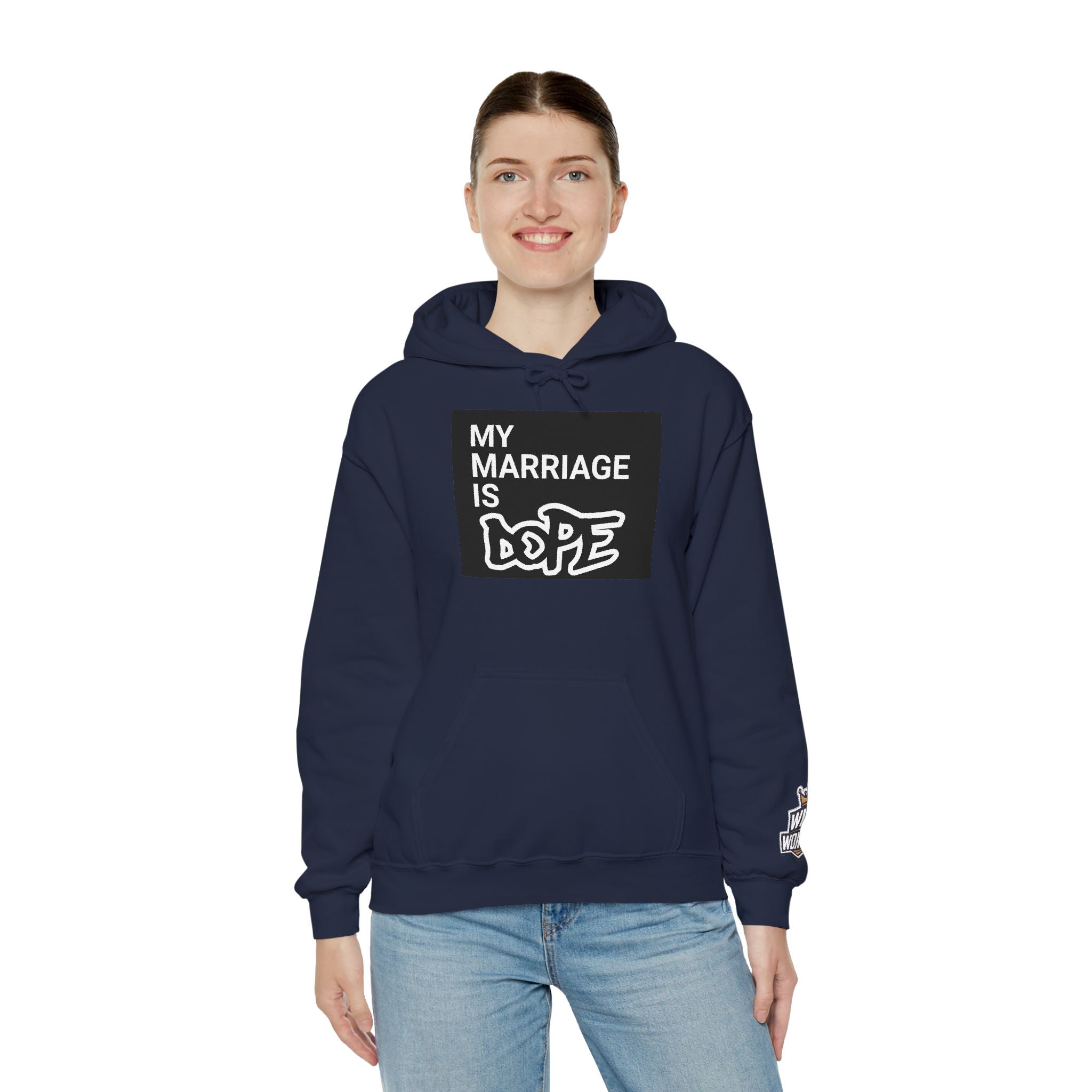 My Marriage Is Dope Hoodie — Funny Couples Graphic Pullover