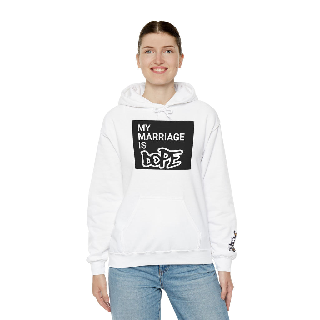 My Marriage Is Dope Hoodie — Funny Couples Graphic Pullover