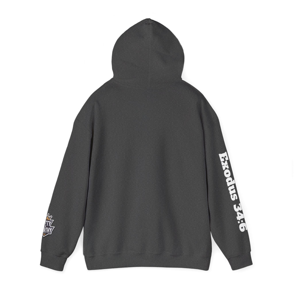 Hoodie — "God Is Good" Marble Script Pullover