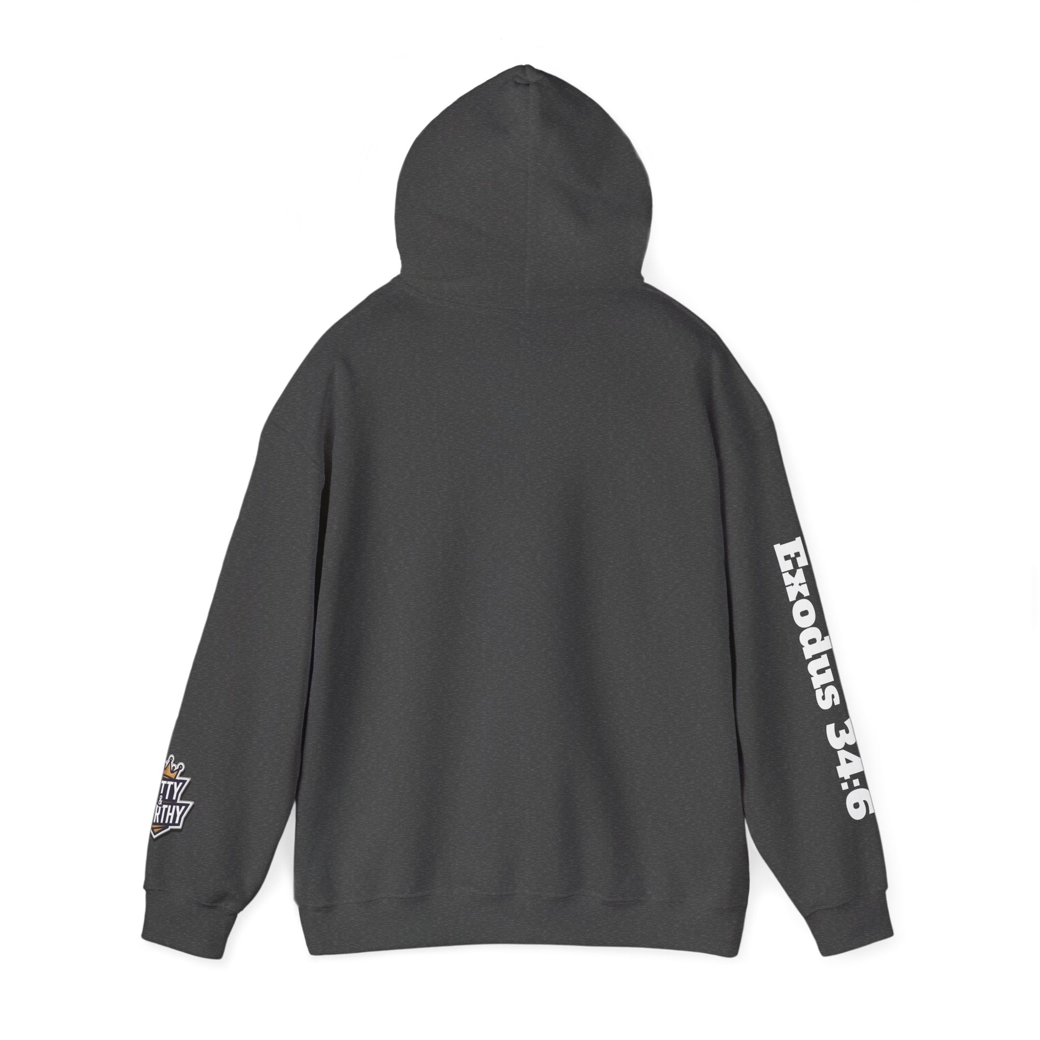 Hoodie — "God Is Good" Marble Script Pullover