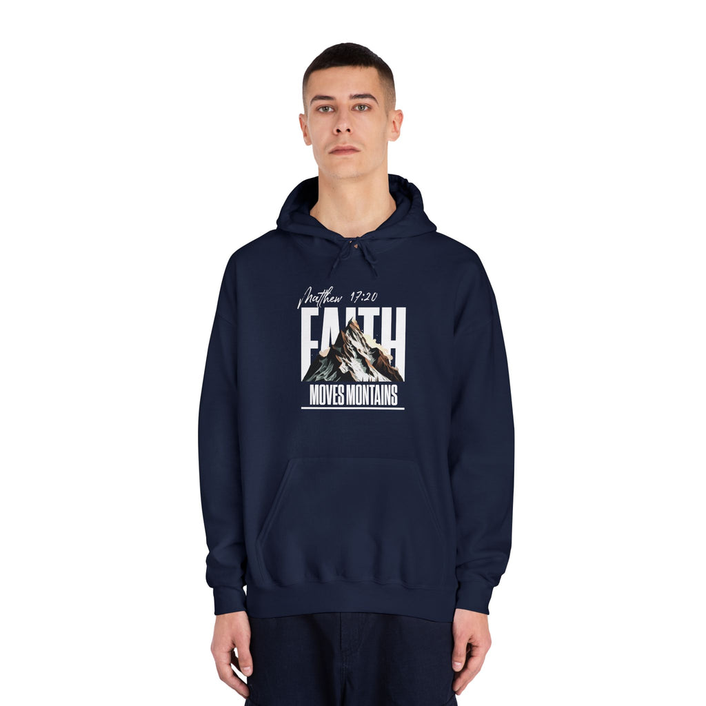 Faith Moves Mountains Hoodie — Inspirational Christian Pullover