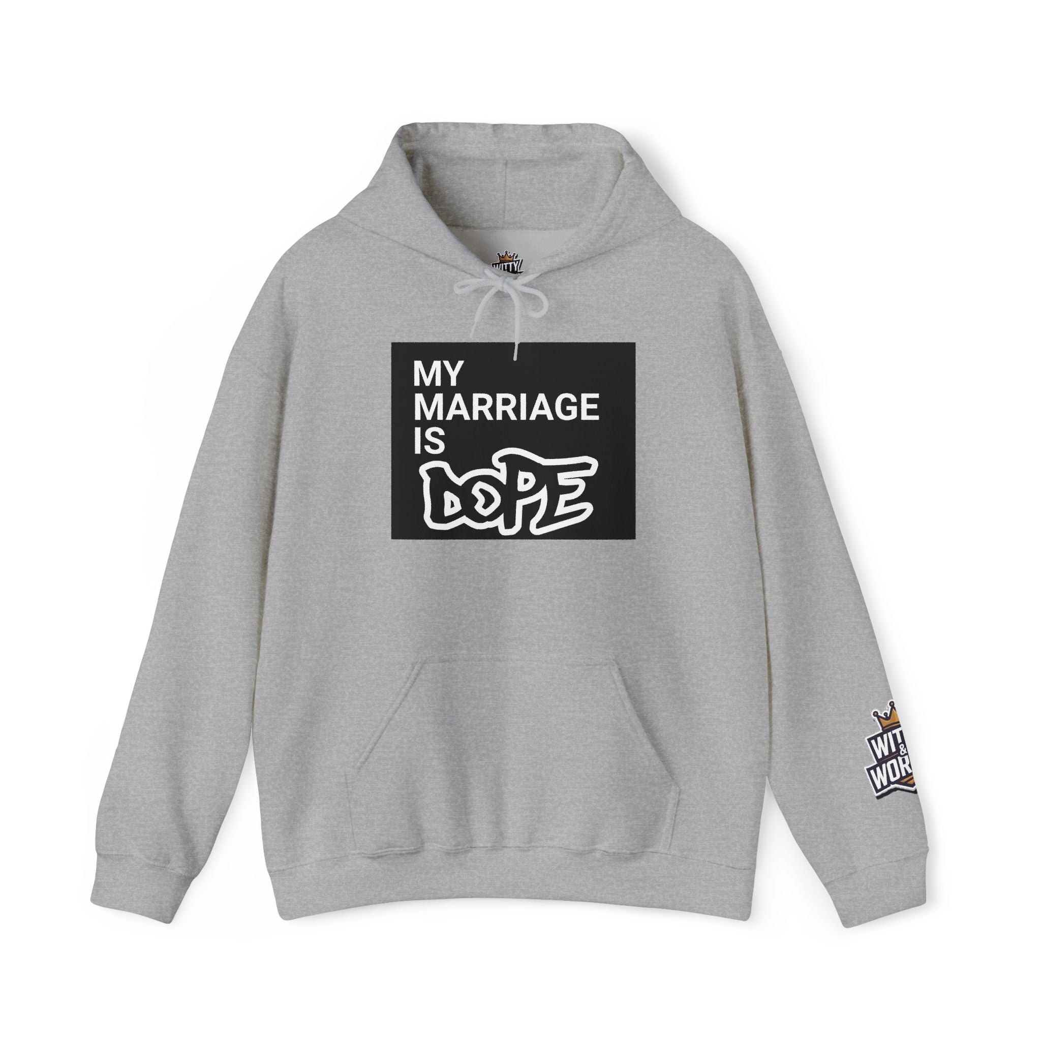 My Marriage Is Dope Hoodie — Funny Couples Graphic Pullover