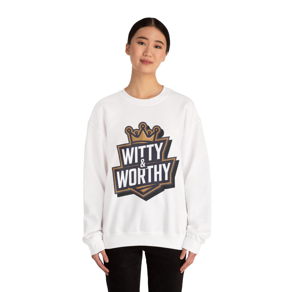Witty & Worthy Crewneck Sweatshirt — Inspirational "Don't Conform" Christian Graphic Pullover
