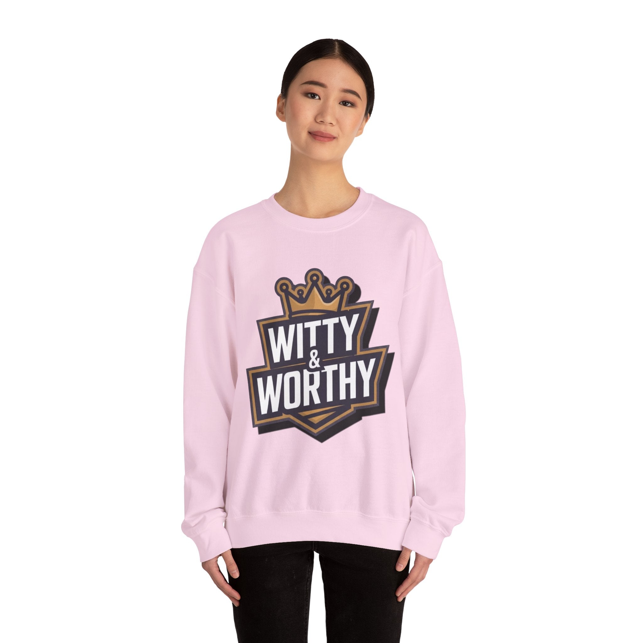 Witty & Worthy Crewneck Sweatshirt — Inspirational "Don't Conform" Christian Graphic Pullover
